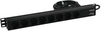 EUROLITE Steckdosenleiste R19-8 1HE sw 2,7m
