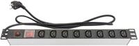 Good Connections&reg; Steckdosenleiste 19" (1HE) - Schutzkontakt-Stecker an 8x C13