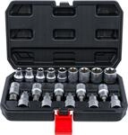 BGS Diy 95100 | Bit-Einsatz-/Steckschl&uuml;ssel-Satz | Antrieb Innensechskant 12,5 mm