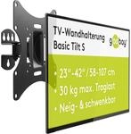 goobay TV-Wandhalterung 23&ndash;42 Zoll, schwenkbar & neigbar, VESA 200x200, bis 30 kg,