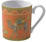 Villeroy und Boch - Samarkand Mandarin Kaffeebecher, Kaffeetasse aus Premium Bone
