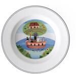 Villeroy und Boch Design Naif Suppenteller "Arche Noah", 21 cm, Premium Porzellan,