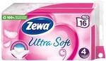 Zewa Toilettenpapier "Ultra Soft" 4-lagig, 16 x 150 Blatt (16 Rollen)