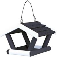 Trixie 55803 natura Futterhaus zum H&auml;ngen, 17 &times; 19 &times; 14 cm, schwarz/wei&szlig;
