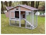 Kerbl Hobbyfarming H&uuml;hnerstall Bonny mit integriertem Auslauf | 181 &times; 65 &times;...