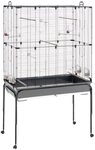 Ferplast Vogelk&auml;fig Vogelvoliere Wellensittich K&auml;fig Exotenk&auml;fig, inkl. Stand mit