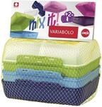 Emsa 517053 Variabolo 4-teiliges Frischhaltedosen Boys-Set (16 x 11 x 7 cm,