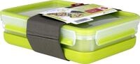 EMSA Clip & Go Lunchbox, 1,2 L, Brotdose mit 3 Eins&auml;tzen und Teller, 100 Prozent
