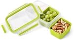 Snackbox mit 2 Eins&auml;tzen Clip Go Gr&uuml;n EMSA