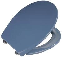 WENKO Toilettendeckel mit Absenkautomatik, oval, belastbar bis 175 kg, Abnehmbarer WC