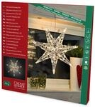 Konstsmide LED Acryl Stern, gro&szlig;, 32 warm wei&szlig;e Dioden, 24V Innentrafo,