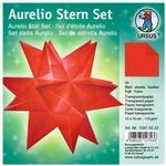 Ursus 15875522 - Faltbl&auml;tter Aurelio Stern uni, rot, 33 Blatt, aus...