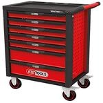 KS Tools 826.7515 Racingline schwarz/rot Werkstattwagen mit 7 Schubladen und 515