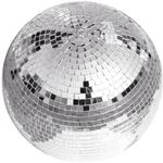 EUROLITE Spiegelkugel silber (30 cm) | Sicherheits-Spiegelkugel mit zweiter &Ouml;se