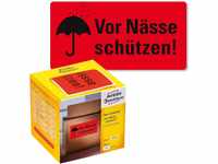 AVERY Zweckform Warnetiketten 7210 Vor Nässe schützen (neon rot, 100 x 50 mm,...