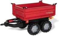 Rolly Toys Mega Trailer 123018, Zweiachsanh&auml;nger, Dreiseitenkipper, rot