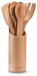 Zeller 25274 K&uuml;chenutensilienhalter, 7-teilig, Bamboo, &Oslash; 9 x H 33 cm, Braun, 1 -