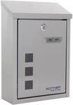 Rottner Casa Inox Briefkasten Edelstahl Zylinderschloss 2 Schl&uuml;ssel