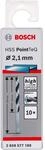 Bosch Professional 10 St&uuml;ck HSS Spiralbohrer PointTeQ (f&uuml;r Metall, 2,1 x 24 x 49