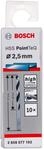 Bosch Professional 10 St&uuml;ck HSS Spiralbohrer PointTeQ (f&uuml;r Metall, 2,5 x 30 x 57