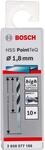 Bosch Professional 10 St&uuml;ck HSS Spiralbohrer PointTeQ (f&uuml;r Metall, 1,8 x 22 x 46