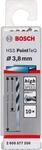 Bosch Professional 10 St&uuml;ck HSS Spiralbohrer PointTeQ (f&uuml;r Metall, 3,8 x 43 x 75