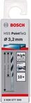 Bosch Professional 10 St&uuml;ck HSS Spiralbohrer PointTeQ (f&uuml;r Metall, 3,2 x 36 x 65