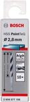 Bosch Professional 10 St&uuml;ck HSS Spiralbohrer PointTeQ (f&uuml;r Metall, 2,8 x 33 x 61
