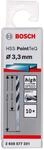 Bosch Professional 10 St&uuml;ck HSS Spiralbohrer PointTeQ (f&uuml;r Metall, 3,3 x 36 x...