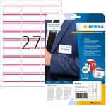 HERMA 4512 Namensetiketten abl&ouml;sbar, 20 Blatt, 63,5 x 29,6 mm, 27 pro A4 Bogen, 540