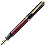Pelikan F&uuml;llhalter Souver&auml;n 600, Schwarz-Rot, Feder M (mittel), hochwertiger