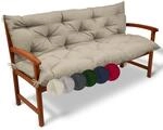 Beautissu Flair BR Bankauflage 120x50x50 cm Natur - Sitzkissen & R&uuml;ckenkissen