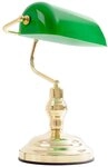 Nostalgie Antik Retro Bankerlampe Schreibtischlampe Tischleuchte Globo Antique gr&uuml;n