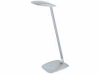 EGLO LED Tischlampe Cajero, 1 flammige Tischleuchte mit Touch, dimmbar, USB Lampe,