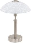 EGLO Tischleuchte Solo, 1 flammige Tischlampe, Material: Stahl, Farbe: Nickel matt,