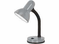 EGLO Tischlampe Basic 1, 1 flammige Tischleuchte, Schreibtischlampe aus Stahl und