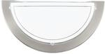 EGLO Wandlampe Planet 1, Wandleuchte Flur, halbrund mit E27 Fassung | Wandbeleuchtung