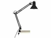 BRILLIANT Lampe, Hobby Schreibtischklemmleuchte schwarz, Metall, 1x A60, E27,