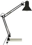 Brilliant Lampe, Hobby Schreibtischklemmleuchte schwarz, Metall, 1x A60, E27,