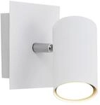 Trio Leuchten Spot in Metall wei&szlig;, Wandspot 1-flammig, exklusiv 1xGU10, 12 x 12 cm