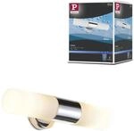 Paulmann 70350 WallCeiling Lenia IP44 max.2x20W E14 Chrom/Opak 230V Metall/Glas