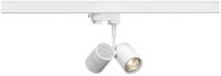 SLV BIMA II Leuchtenkopf, mattweiss, 2xGU10, max. 50W, inkl. 3P.-Adapter