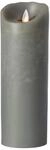 Sompex 36552 Flame Echtwachs LED Kerze, Fernbedienbar und integrierter Timer, grau, 8