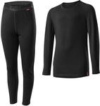 L&ouml;ffler Kinder Set lang Transtex Warm, schwarz, 104, 10758