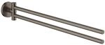 Grohe Essentials Handtuchhalter doppelt geb&uuml;rstete Hard Graphite