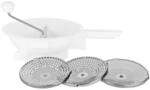 Metaltex Passiermaschine Spring mit 3 Edelstahl Scheiben, &oslash; 24 cm, Wei&szlig;