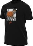 Nike Herren Club Embroidered Futura T-Shirt, Schwarz (Black / Black / White),...