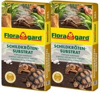 Floragard Schildkr&ouml;tensubstrat 2x50l - nat&uuml;rliche Einstreu ohne D&uuml;nger - f&uuml;r