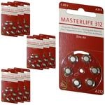 MASTERLIFE H&Ouml;RGER&Auml;TE BATTERIEN Typ 312 PR41 braun A312 Batterie (60)