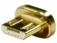 LogiLink CU0117ADAP Magnetischer Micro-USB Ersatzstecker für CU0117 Gold